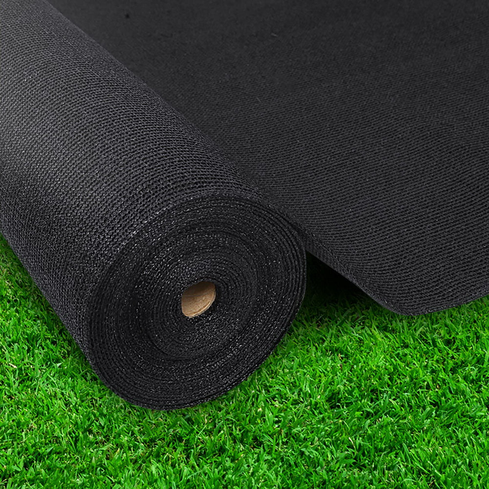 Instahut 3.66x30m Heavy Duty Shade Cloth 90% Block Black