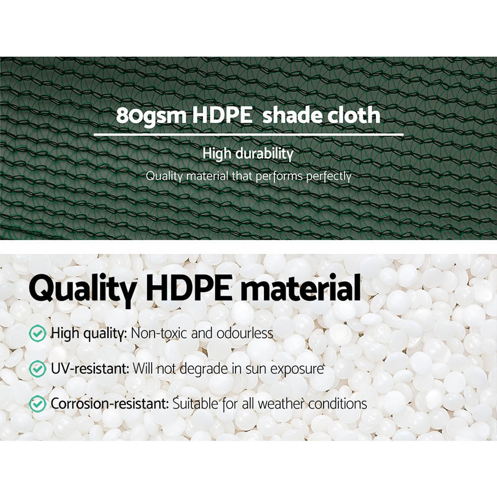 Instahut Heavy Duty Shade Cloth 3.66x30m 30% UV Block Green