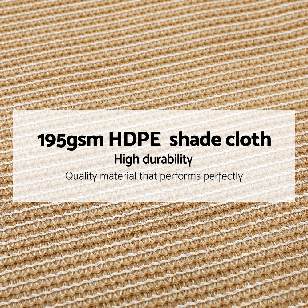 Instahut 1.83x30m Shade Cloth 90% Block Beige