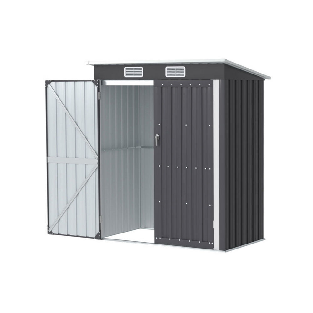 Giantz 1.62x1M Garden Shed Outdoor Storage Grey