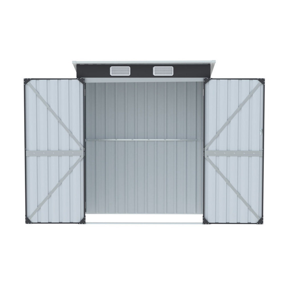 Giantz 1.62x1M Garden Shed Outdoor Storage Grey