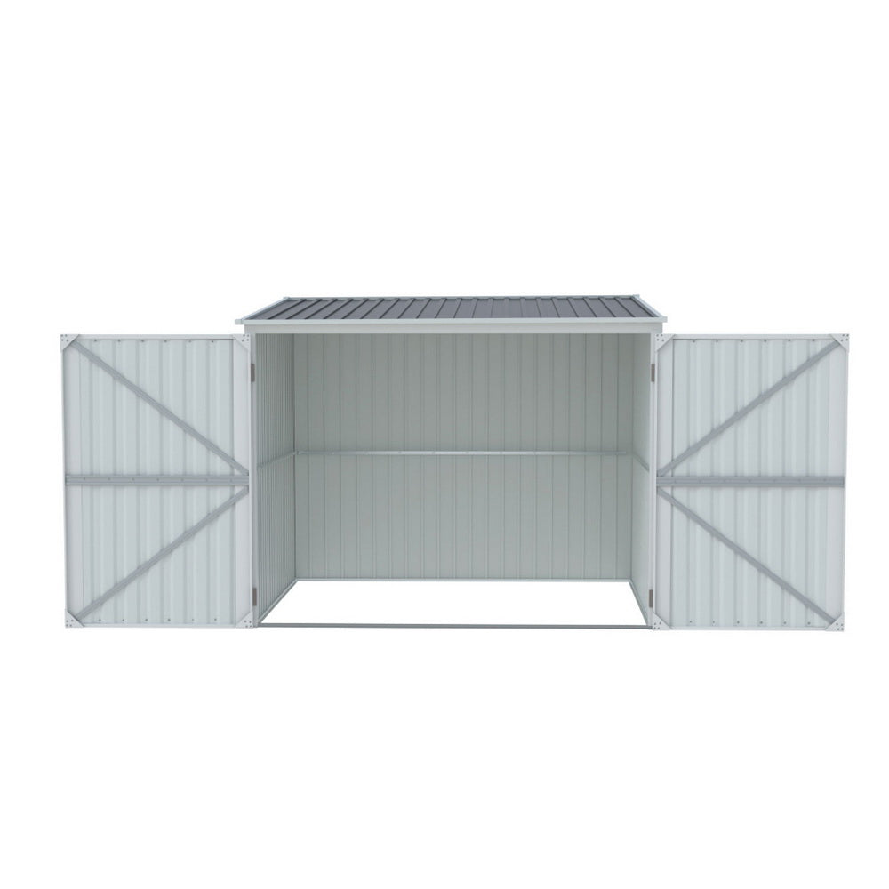 Giantz 2.06x2.03M Garden Shed Outdoor Storage Grey