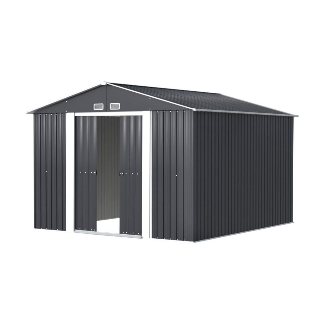 Giantz 3x3M Garden Shed Outdoor Storage Workshop Grey