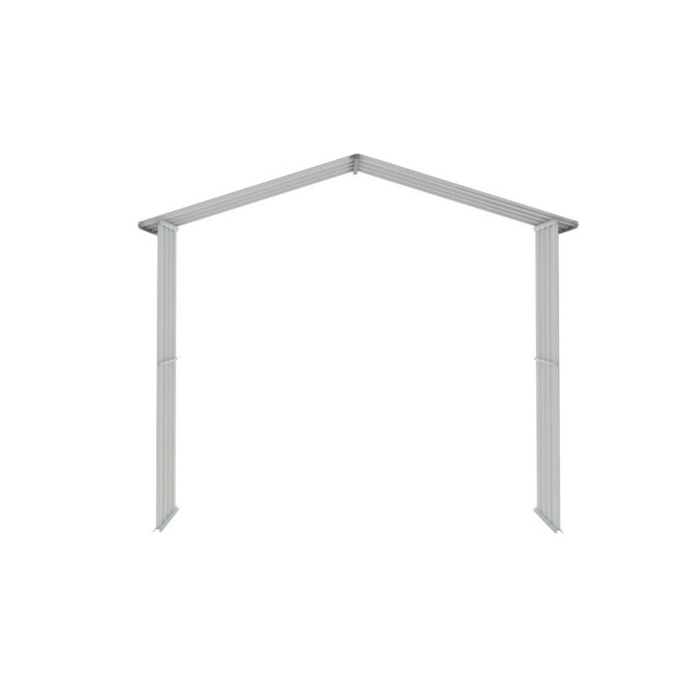 Giantz Garden Shed Extension Kit Galvanized Steel Grey