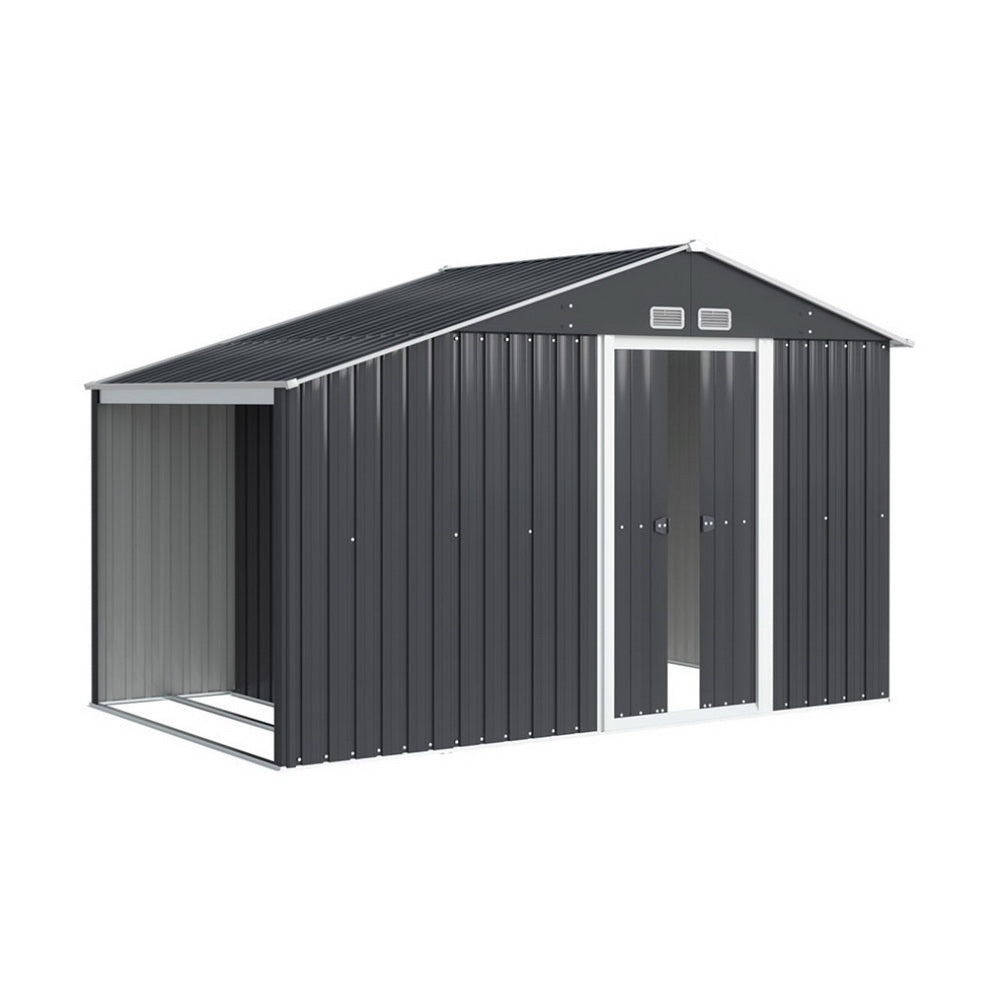 Giantz 3.22x1.96M Garden Shed Outdoor Storage Grey