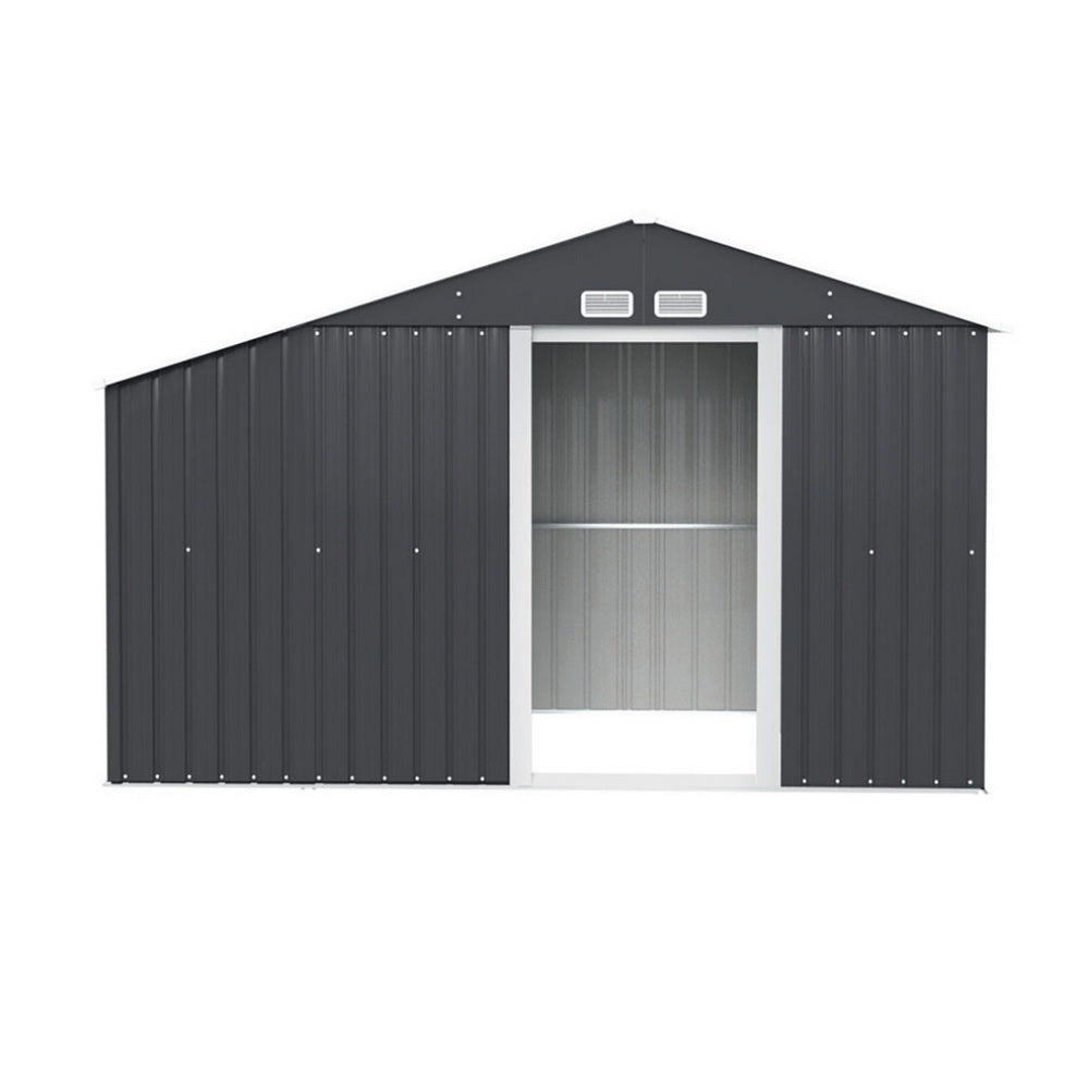 Giantz 3.22x1.96M Garden Shed Outdoor Storage Grey