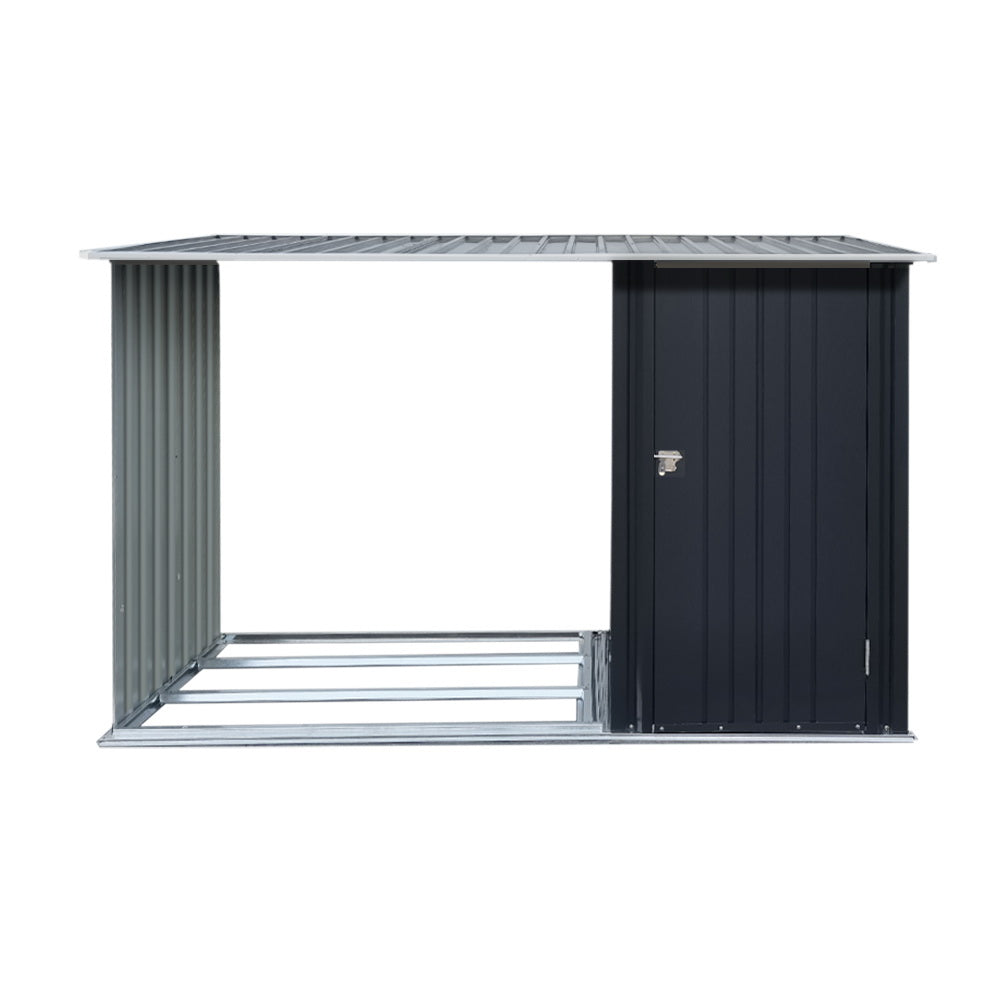 Giantz 2.49x1.04M Steel Garden Shed Anthracite Outdoor Tool Storage