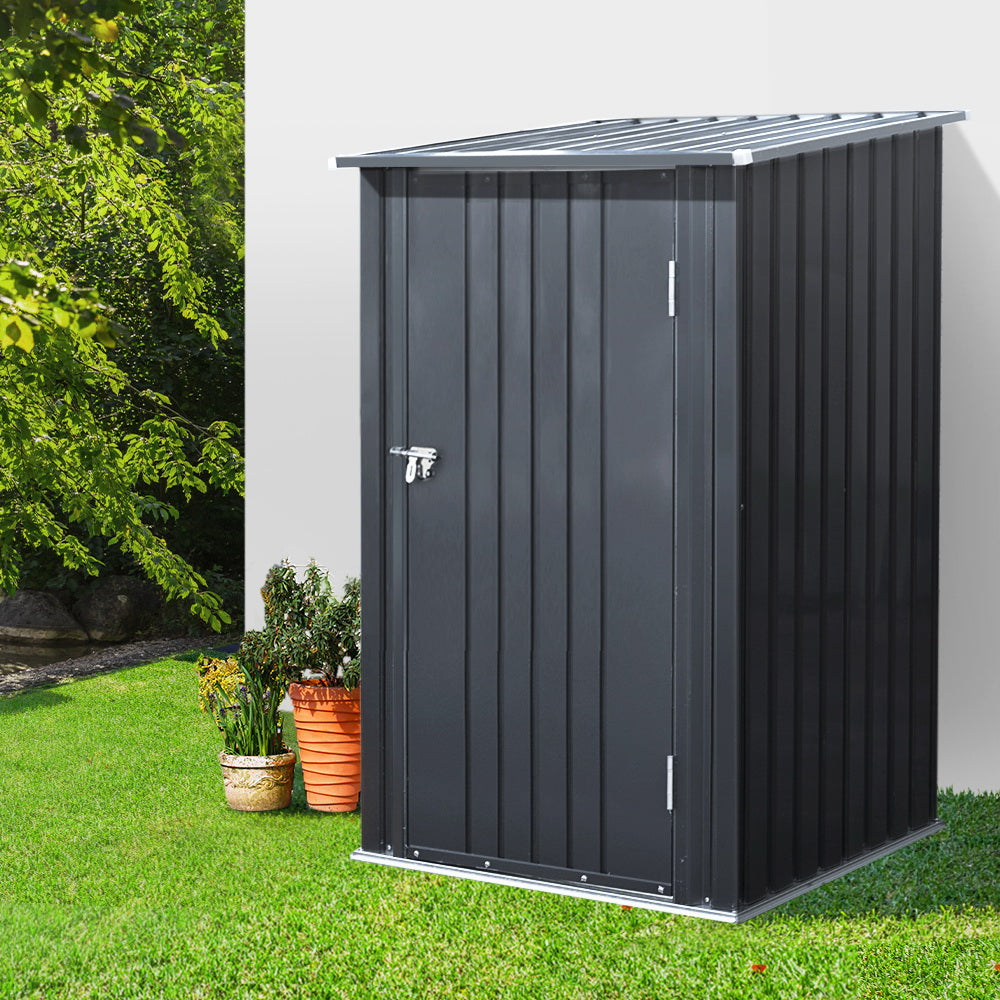 Giantz 0.99x1.04M Garden Shed Steel Anthracite
