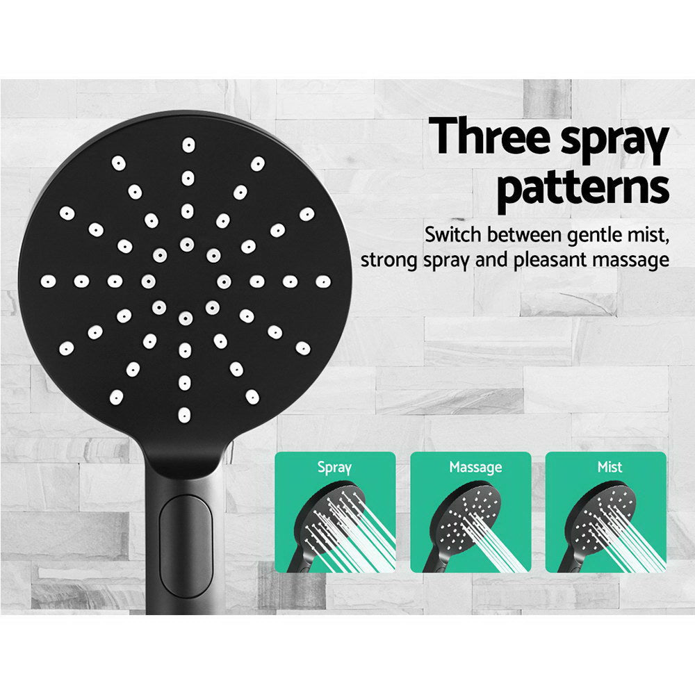 Cefito 9" Rain Shower Head Set High Pressure Black
