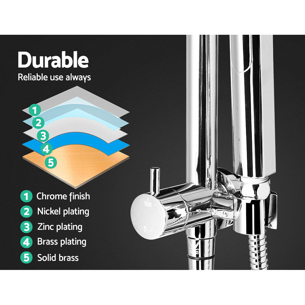 Cefito 9" Rain Shower Head Set High Pressure Chrome Round