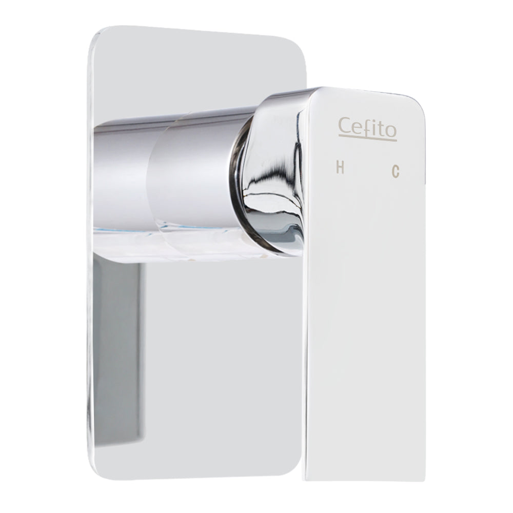 Cefito Wall Shower Mixer Tap Brass Chrome
