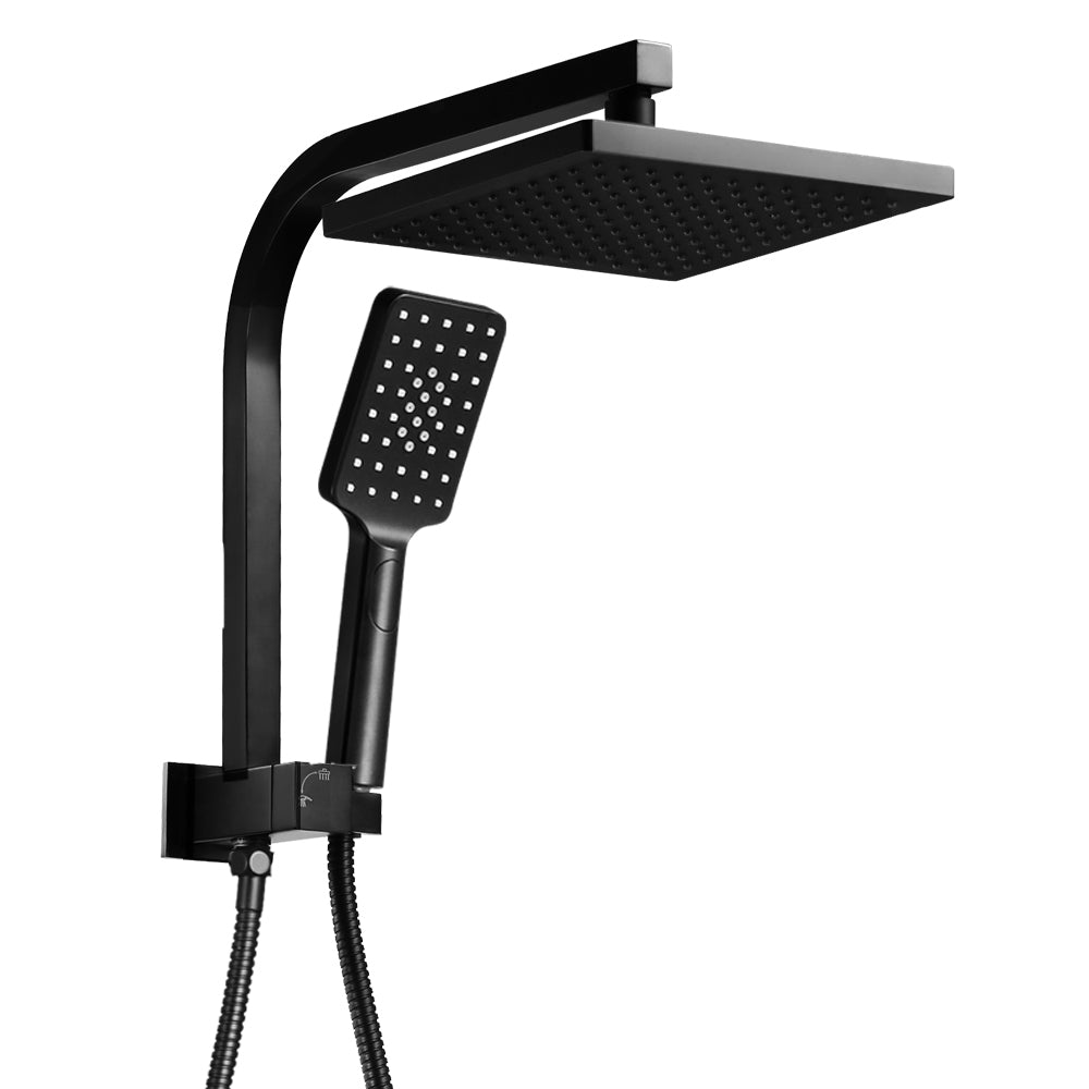 Cefito 8" Rain Shower Head Set Handheld Square High Pressure Black