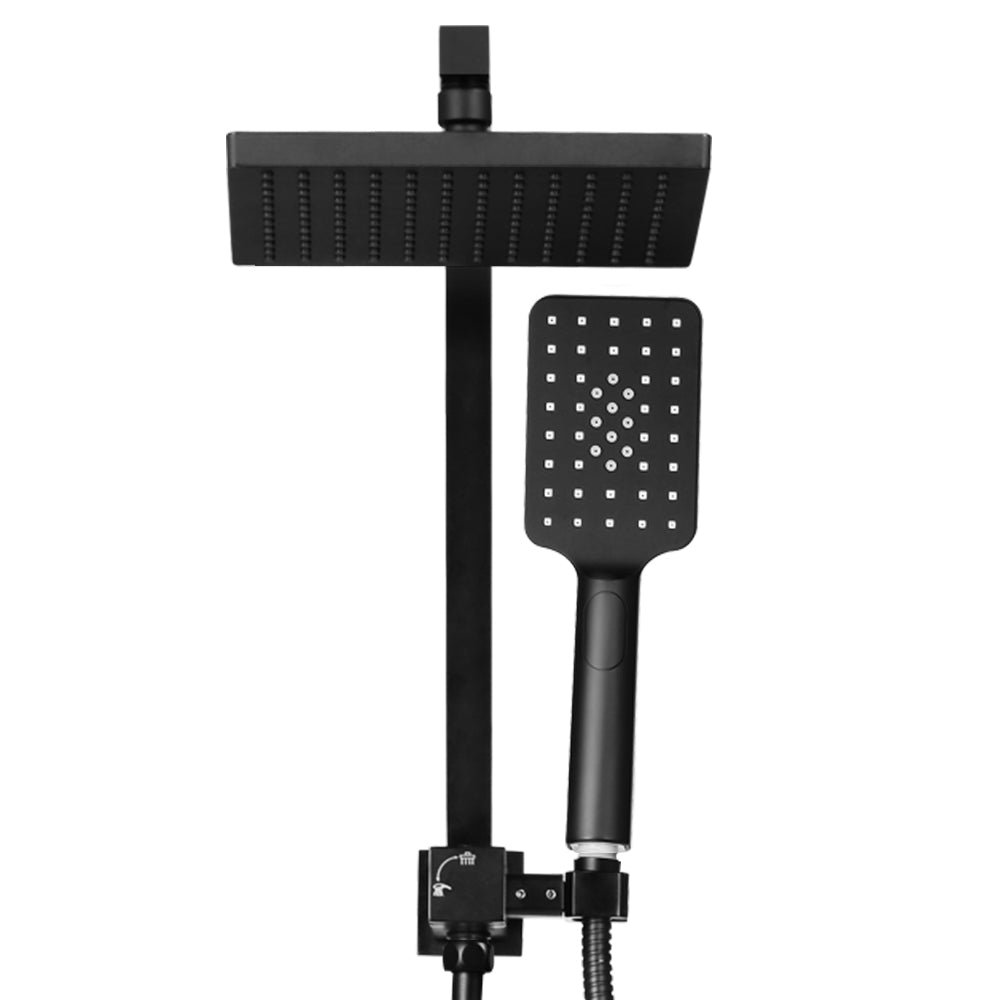 Cefito 8" Rain Shower Head Set High Pressure Matte Black