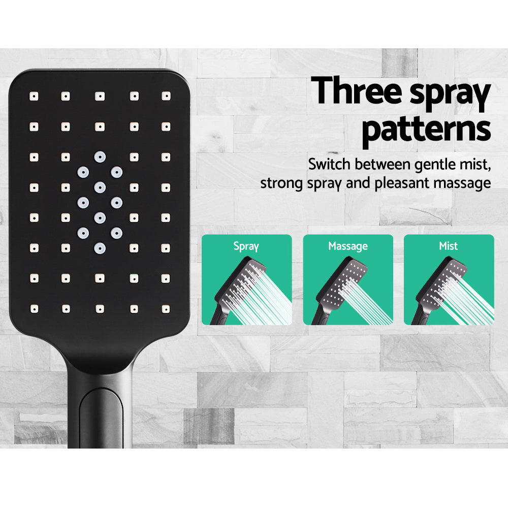 Cefito 8" Rain Shower Head Set High Pressure Matte Black