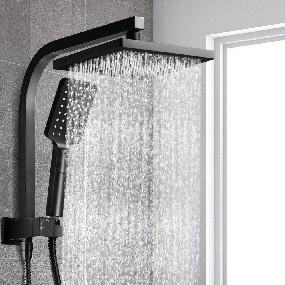 Cefito 8" Rain Shower Head Set High Pressure Matte Black