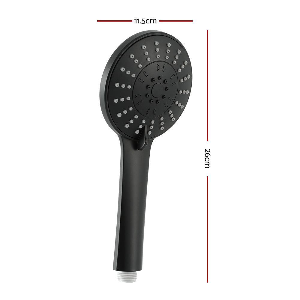 4.5" High Pressure Handheld Shower Head 5 Modes Matte Black