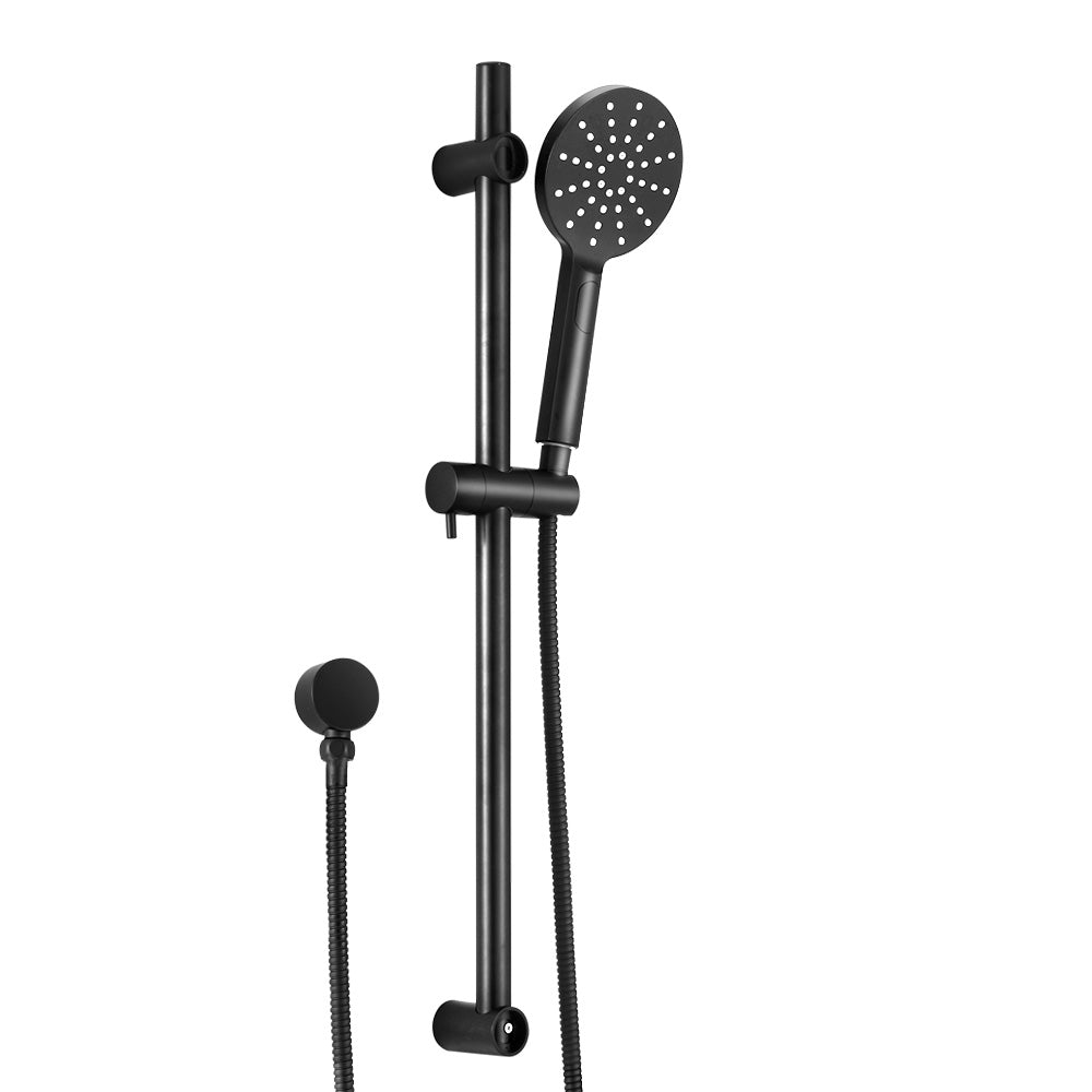 Handheld Shower Head Wall Holder 4.7'' High Pressure 3 Modes Black