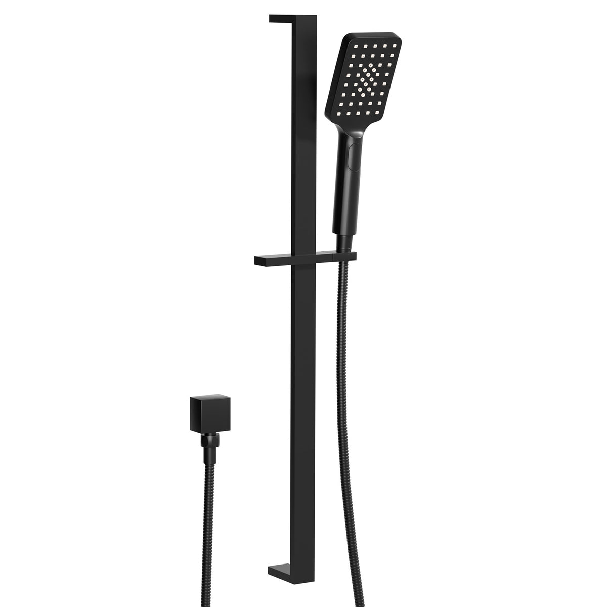 Handheld Shower Head Set 3.1" High Pressure Black