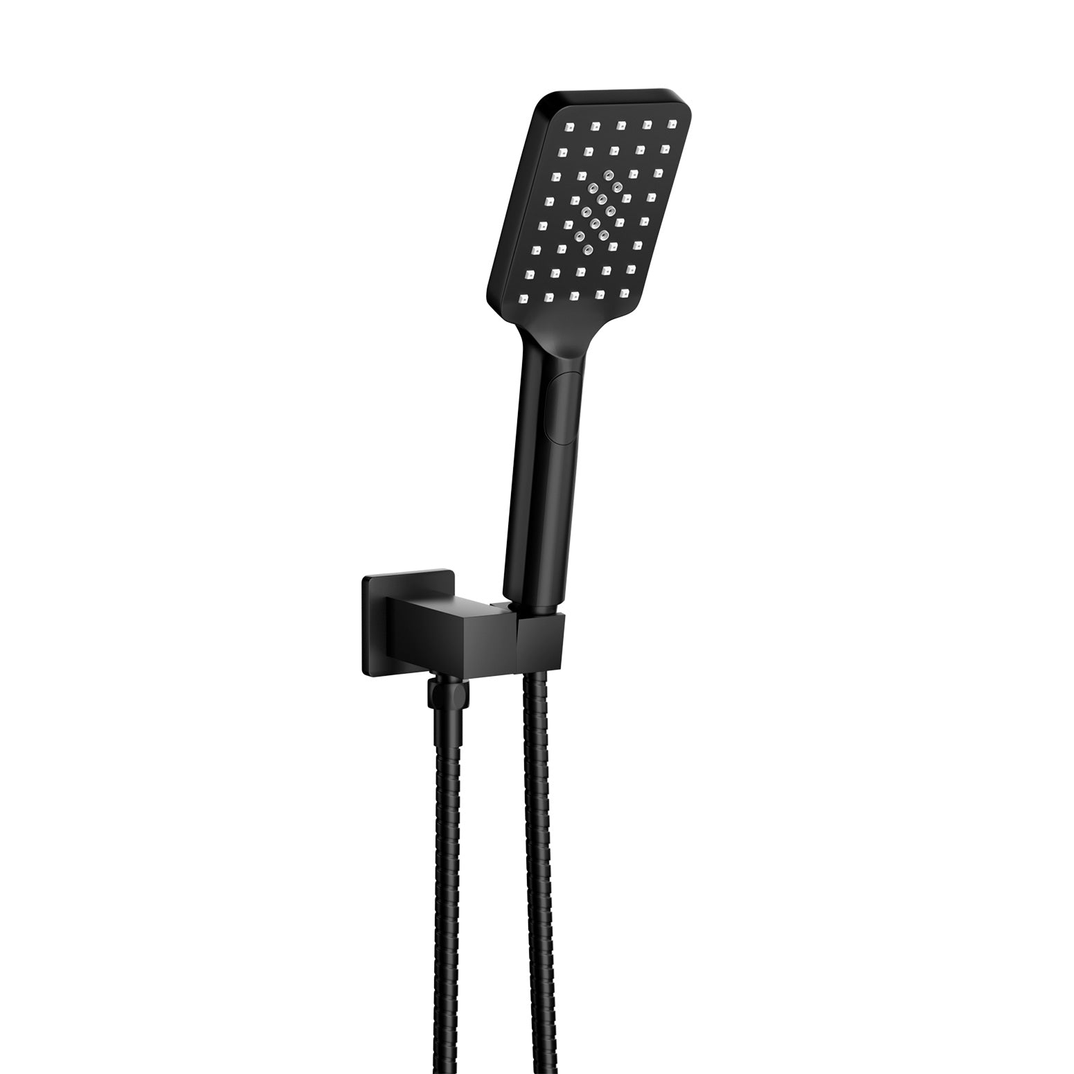 High Pressure Handheld Shower Head Black 3 Spray Modes
