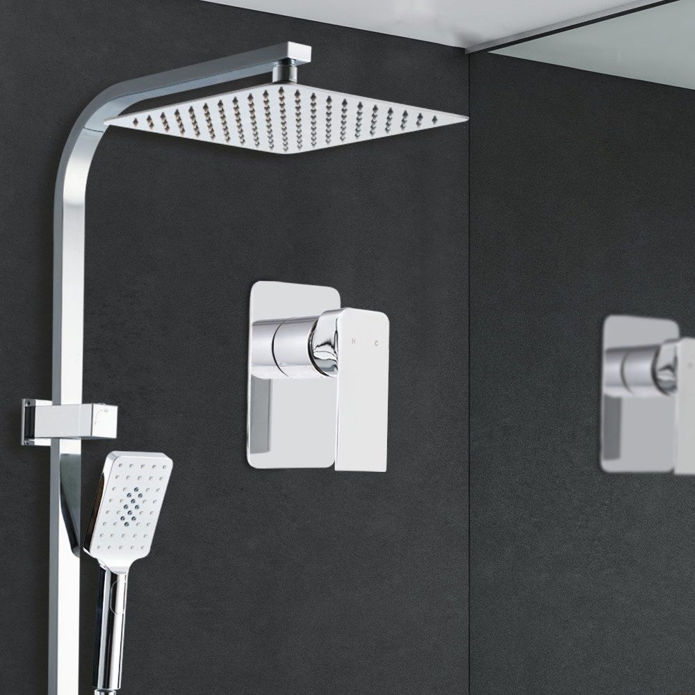 Cefito 10'' Rain Shower Head Set Handheld Mixer Tap Chrome
