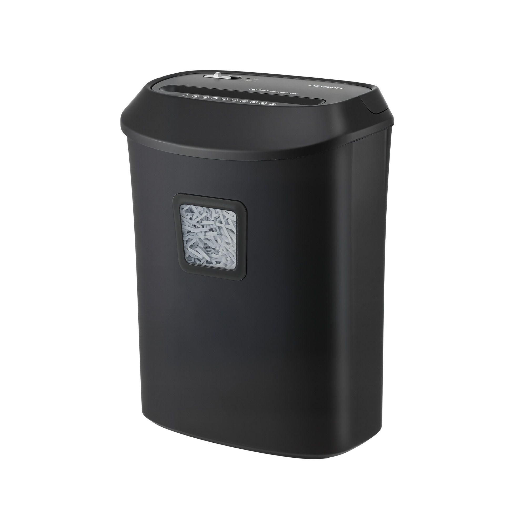 DEVANTI 25L Paper Shredder 14 Sheet P4 Cross Cut for Home Office