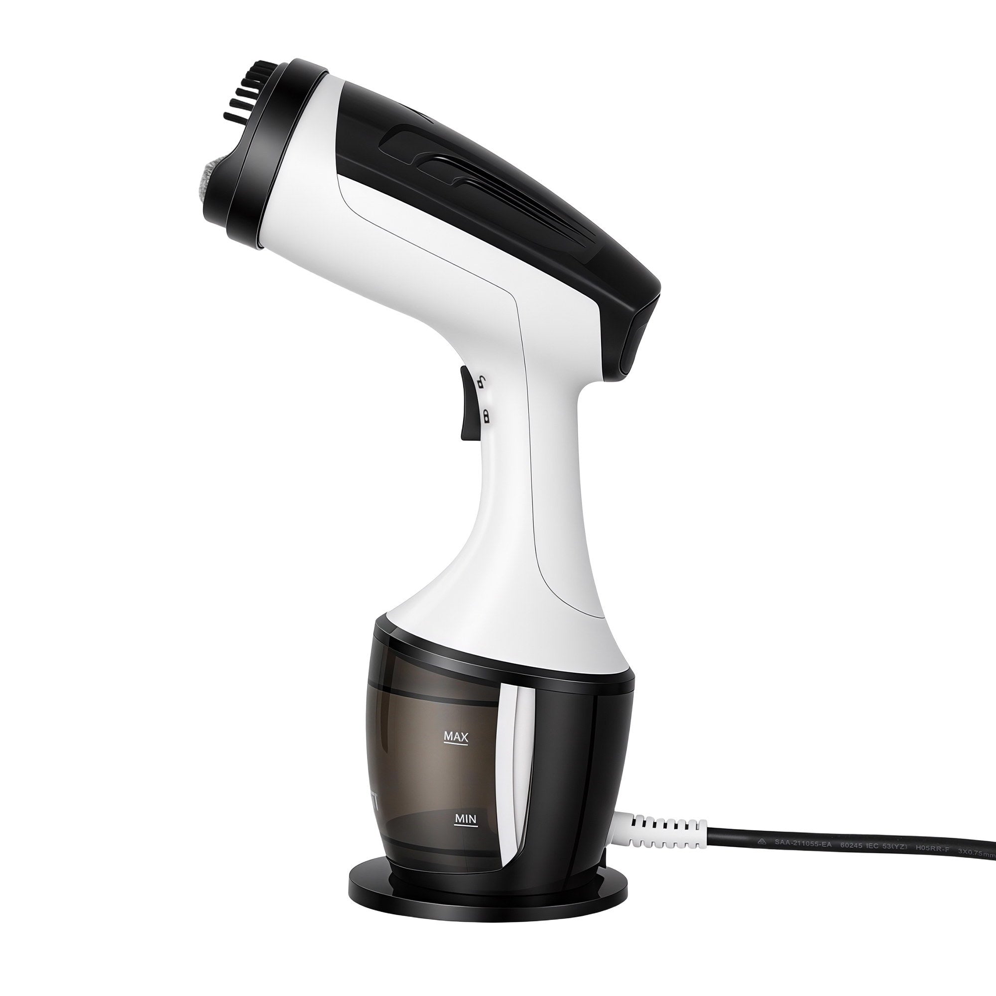 Devanti Clothes Steamer, 1500W Powerful Fast 30s Heat-Up Continuous Steam Lock 160ml Tank Fabric Brush Portable Handheld Steam Iron for Home Travel Business Trip