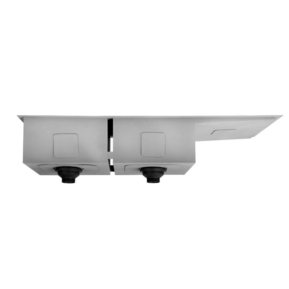 Cefito 111x45cm Double Bowl Kitchen Sink Stainless Steel Silver