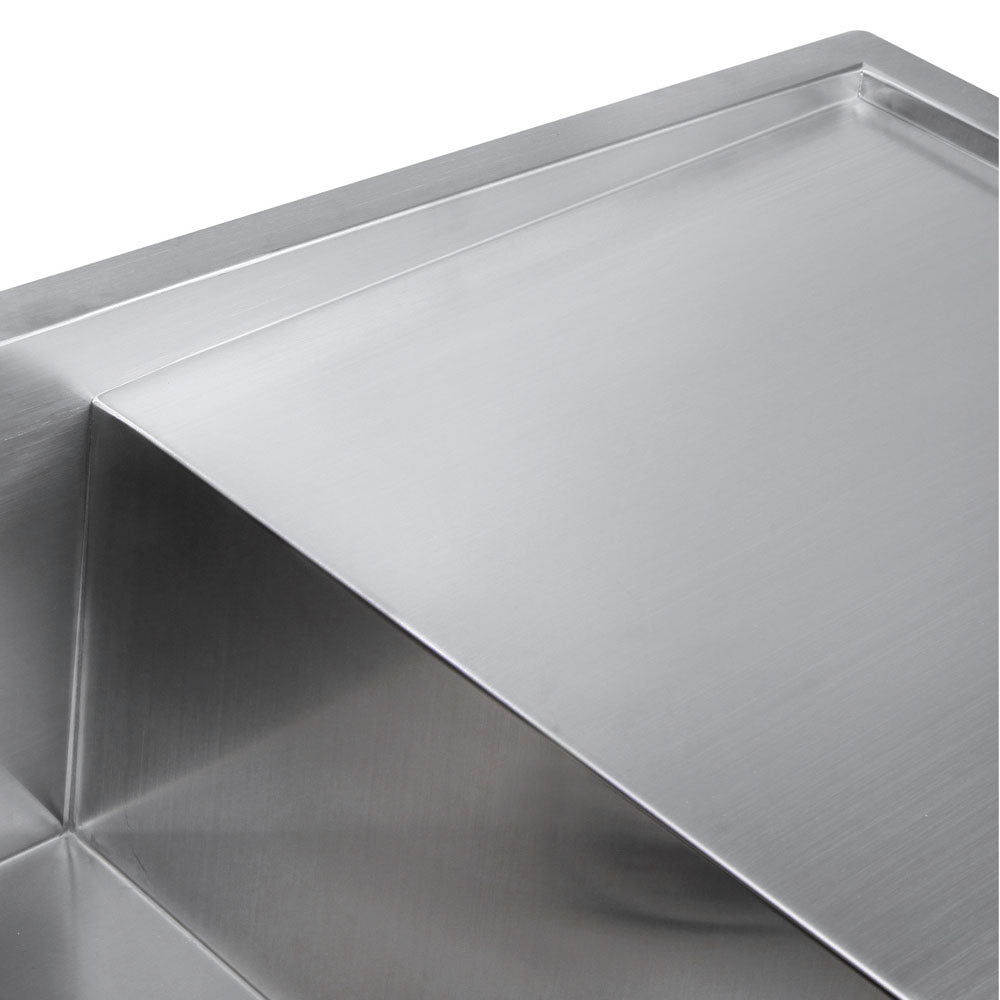 Cefito 111x45cm Double Bowl Kitchen Sink Stainless Steel Silver
