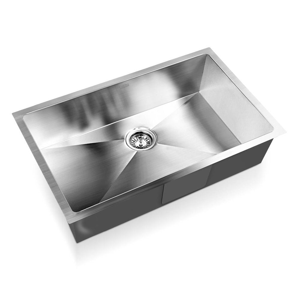 Cefito 70x45cm Stainless Steel Kitchen Sink Single Bowl Silver
