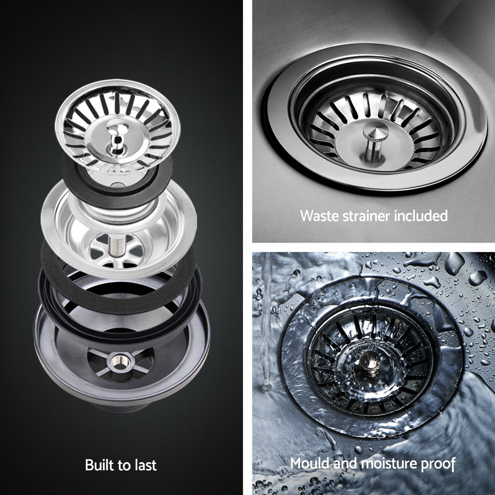 Cefito 122x45cm Stainless Steel Kitchen Sink Under/Top/Flush Mount