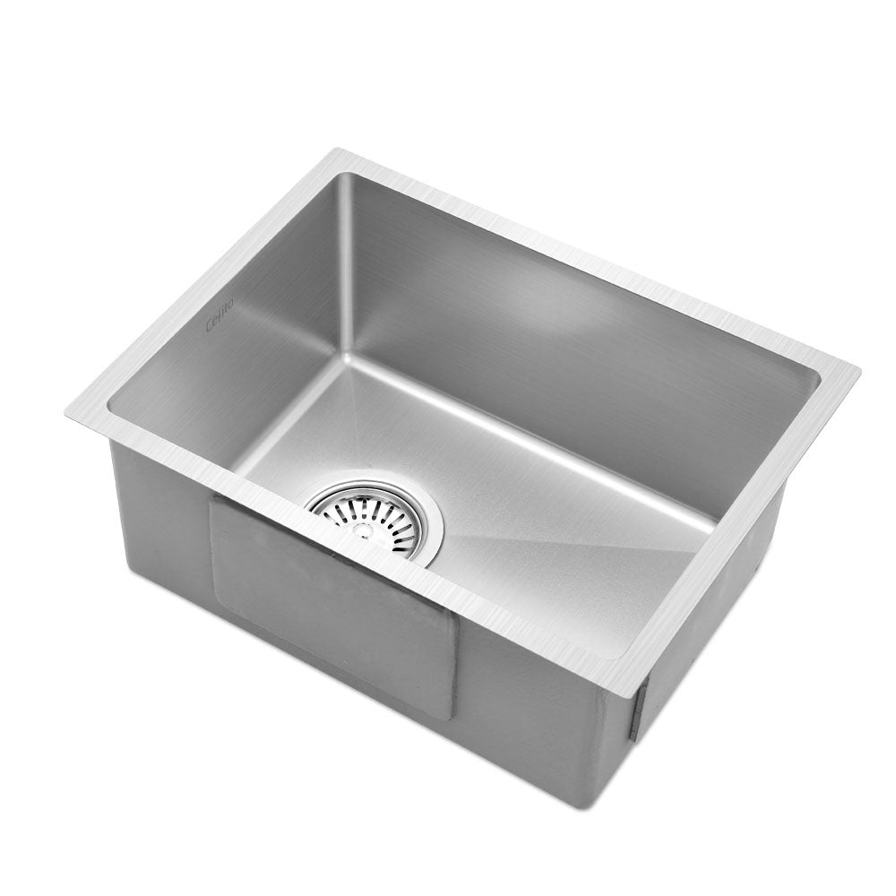 Cefito Stainless Steel Kitchen Sink 44x34cm Single Bowl Silver