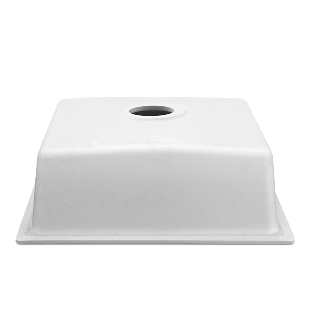 Cefito 450mm Granite Kitchen Sink Under/Topmount White