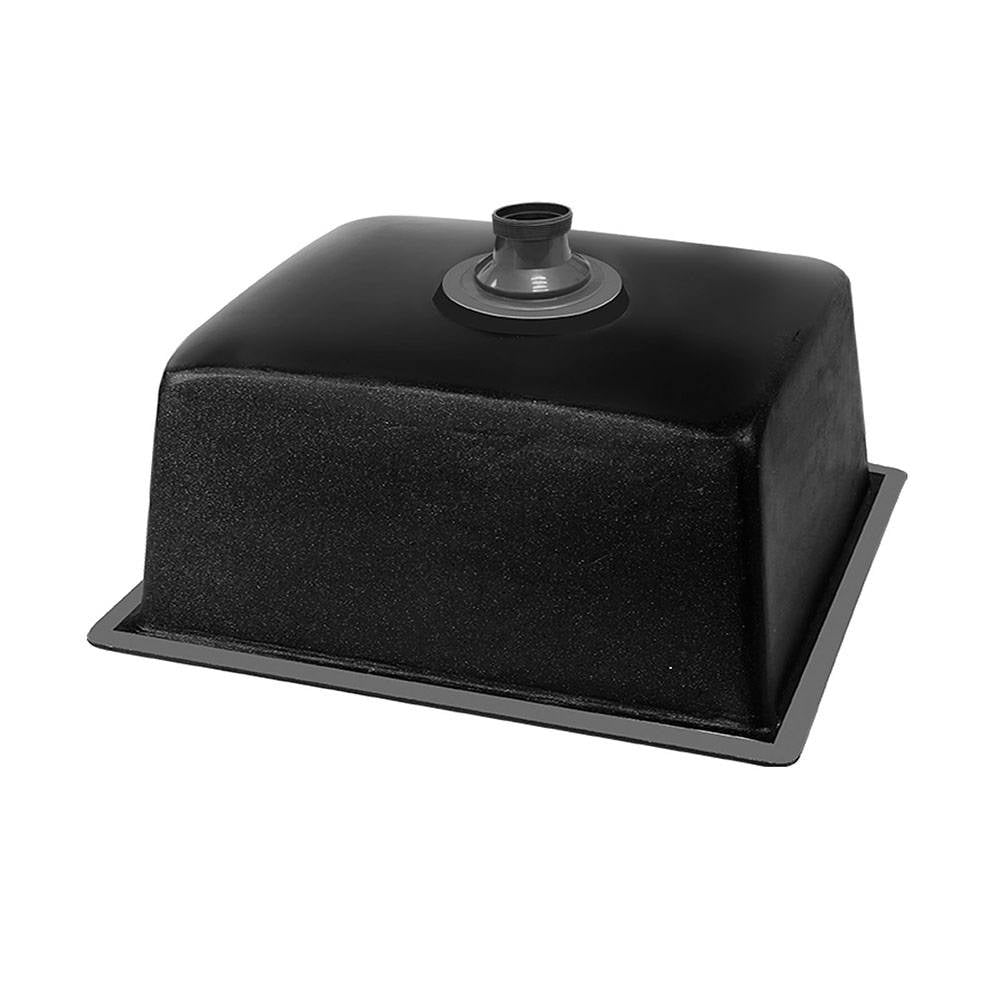 Cefito 610x470mm Granite Kitchen Sink Black