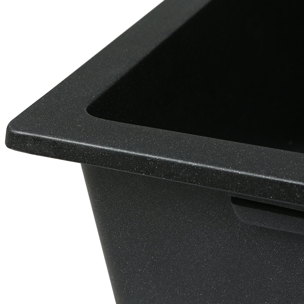 Cefito 80x48cm Granite Kitchen Sink Black