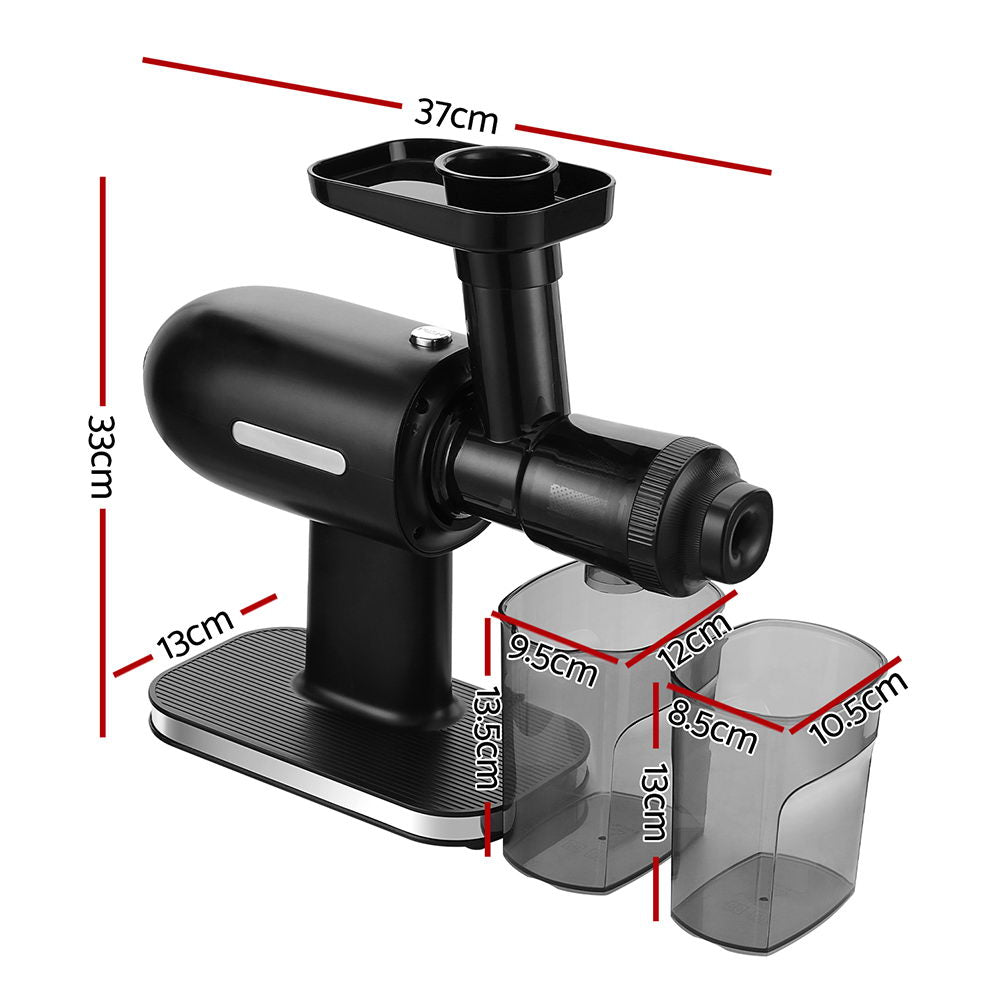 Devanti 160W Cold Press Slow Juicer Black