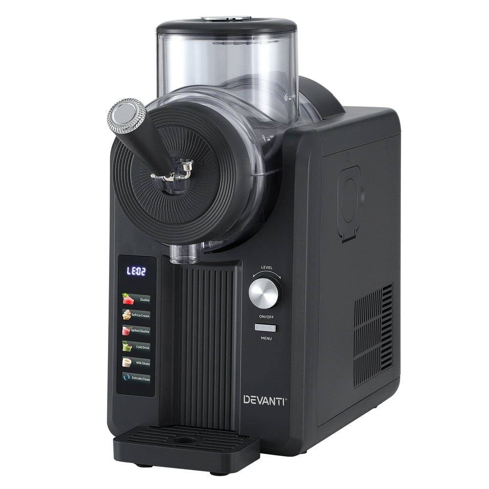 Devanti 2L Slushie & Ice Cream Maker Black