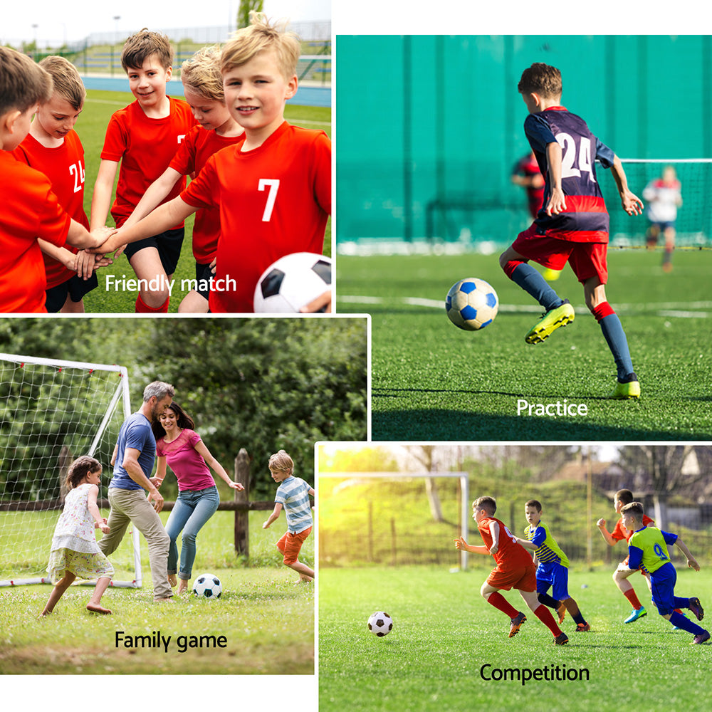 Everfit 8FT Soccer Goal UPVC Frame Weatherproof Portable