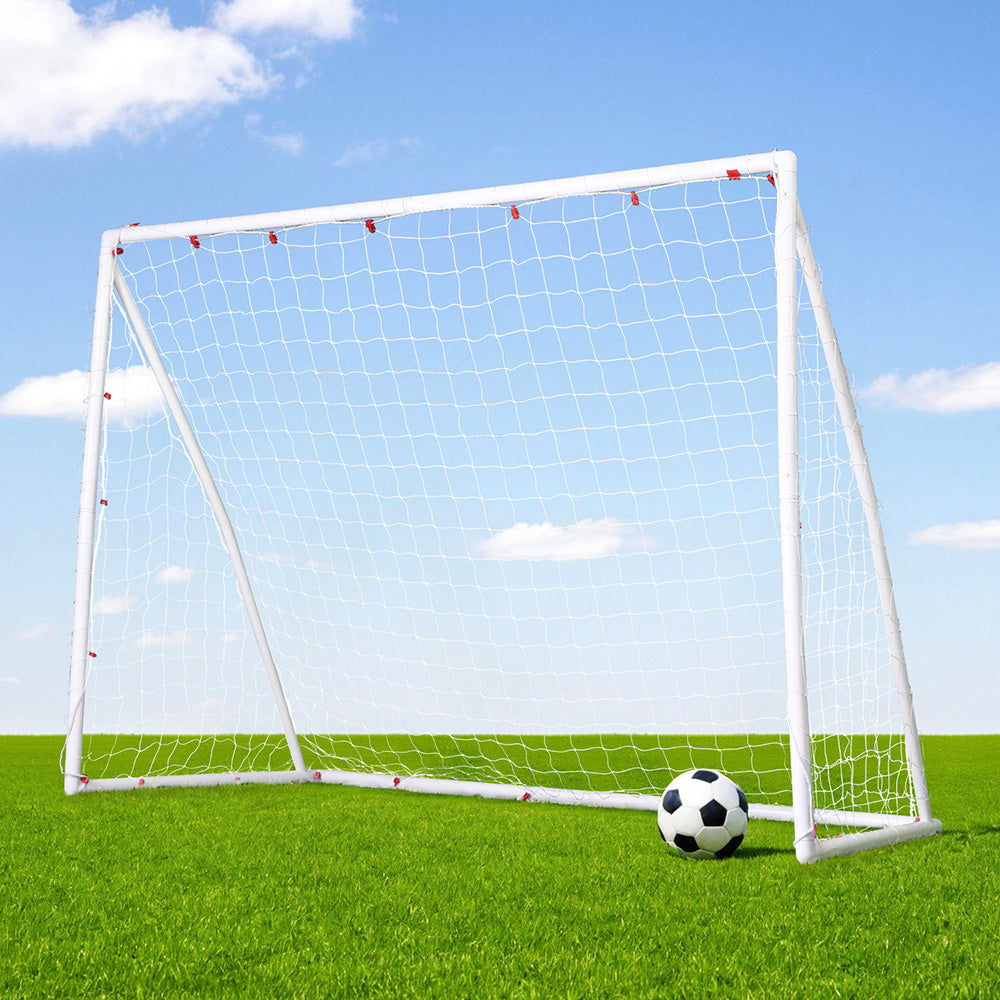 Everfit 8FT Soccer Goal UPVC Frame Weatherproof Portable