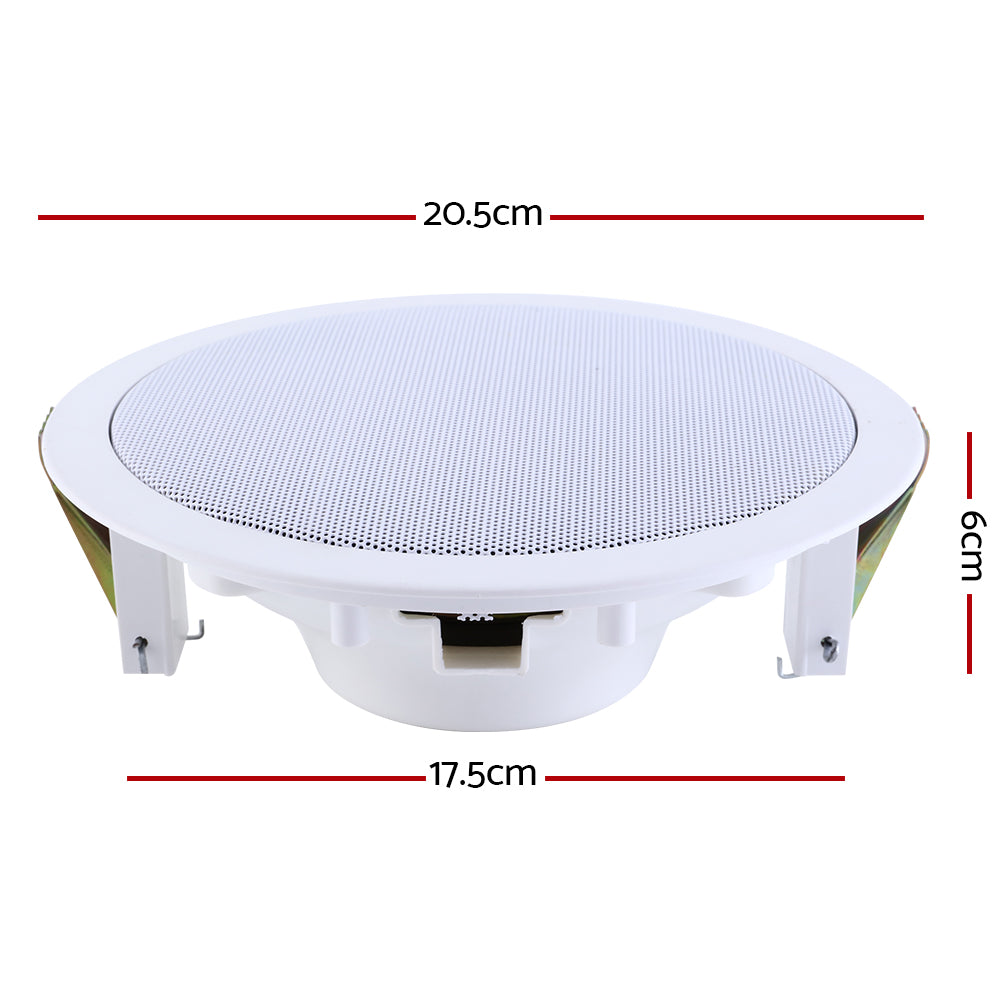 Giantz 6-Inch Ceiling Speakers Home Audio White 6-Pack