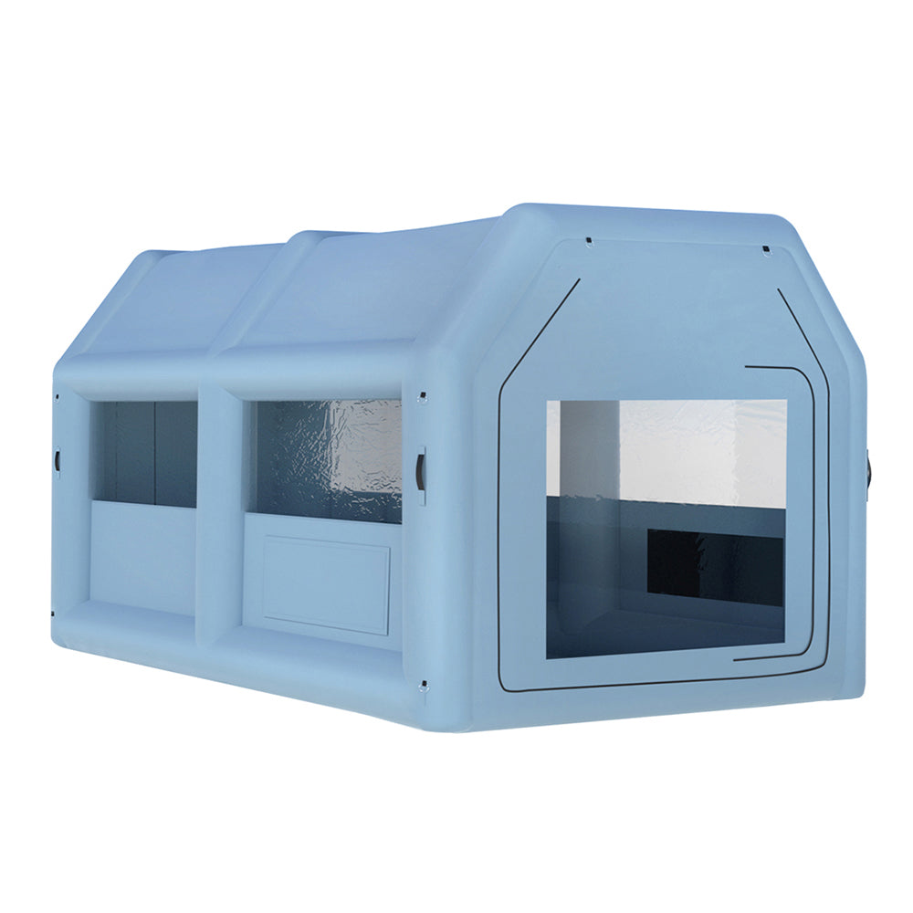 Giantz 4x3M Inflatable Spray Booth Car Paint Tent Blue