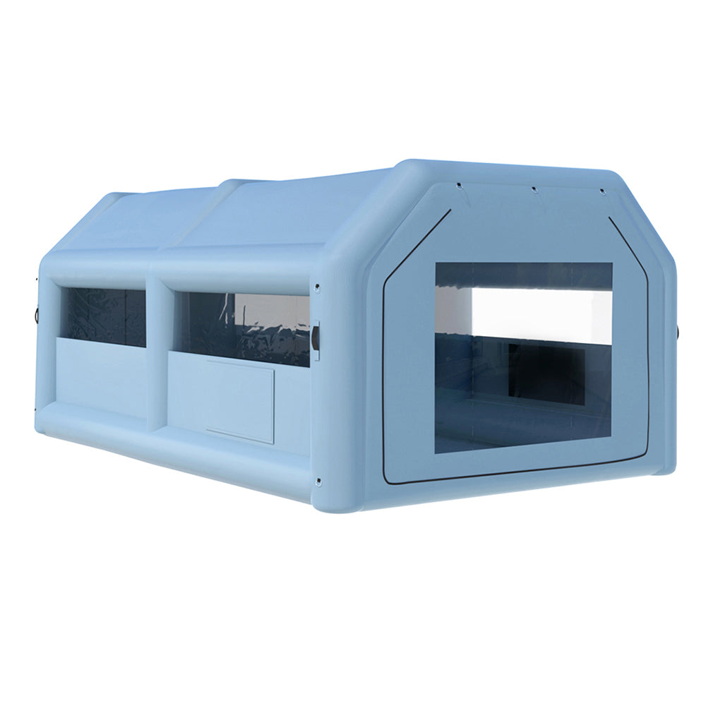 Giantz 6x4m Inflatable Spray Booth Car Paint Tent Blue