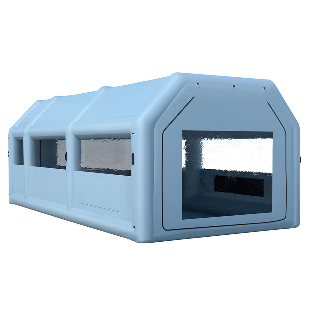 Giantz 8.5x4.6m Inflatable Spray Booth Car Paint Tent Blue