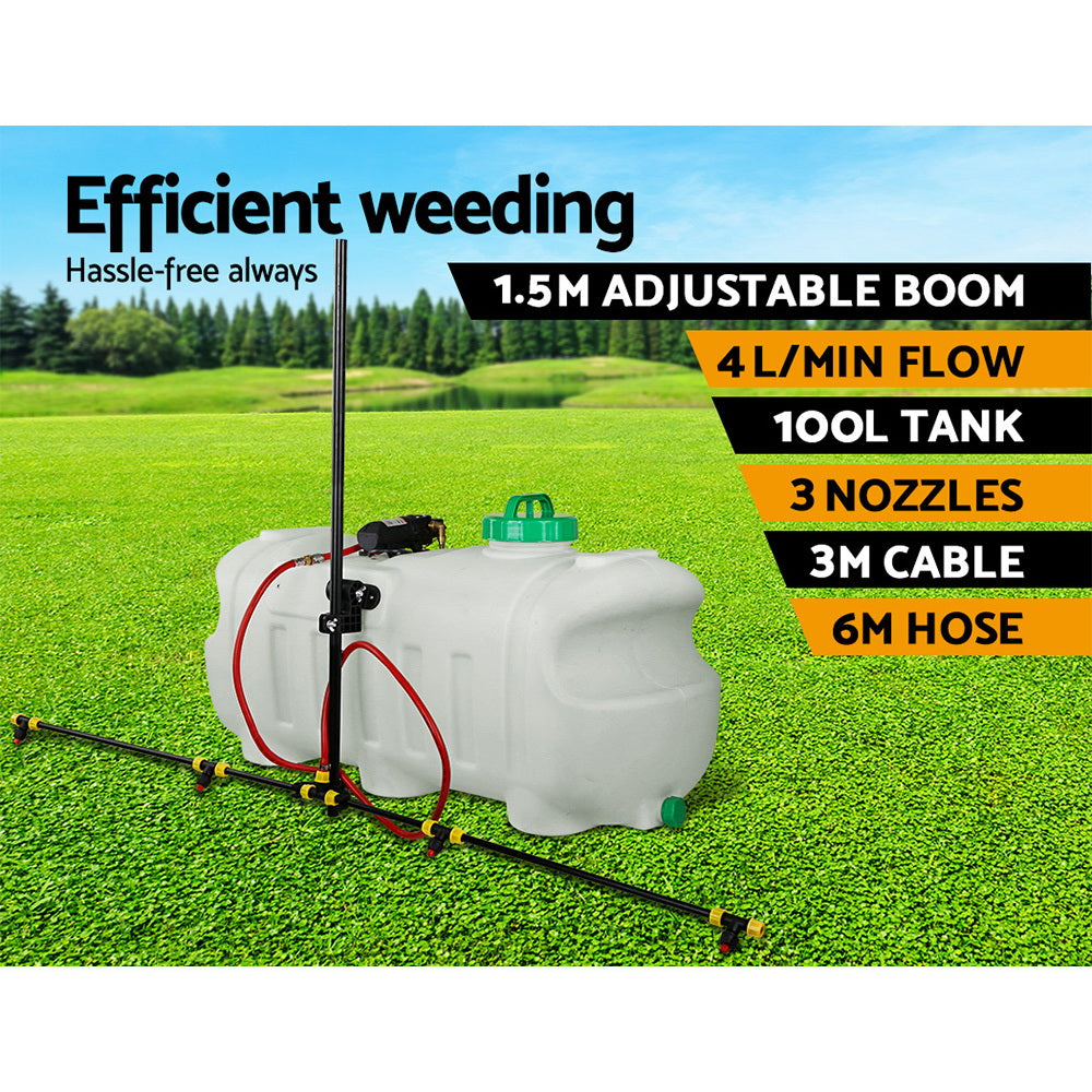 Giantz 100L Garden Weed Sprayer 1.5M Boom Adjustable Nozzle