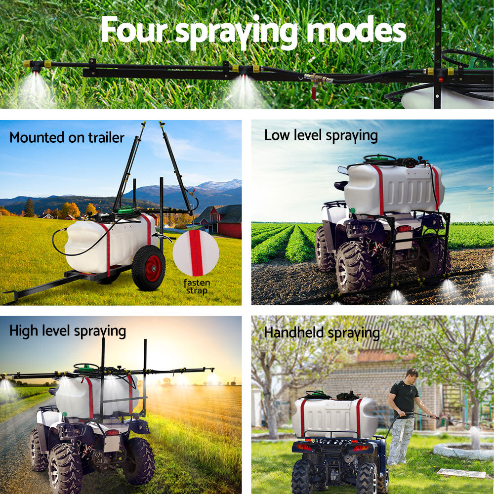 Giantz 100L Trailer Weed Sprayer 3M Boom Garden Spray