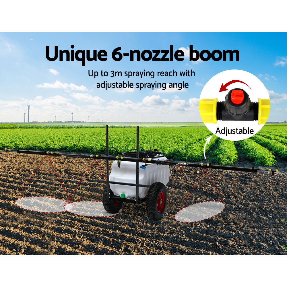 Giantz 100L Trailer Weed Sprayer 3M Boom Garden Spray