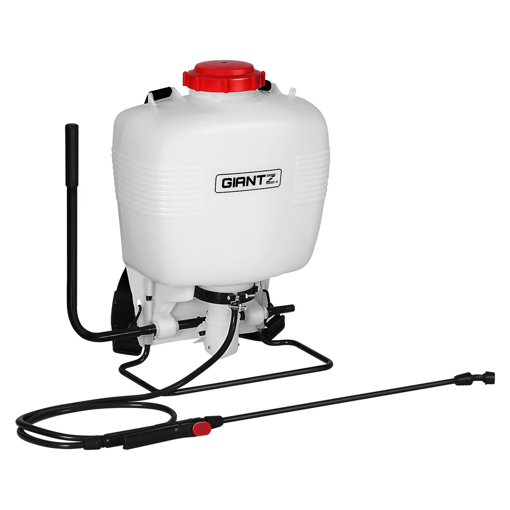 Giantz 15L Backpack Weed Sprayer Plastic White/Red