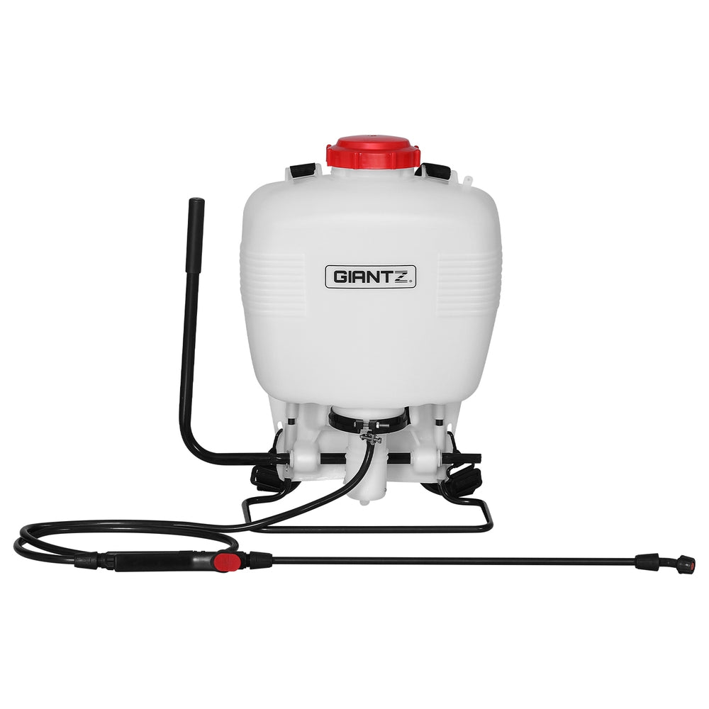 Giantz 15L Backpack Weed Sprayer Plastic White/Red