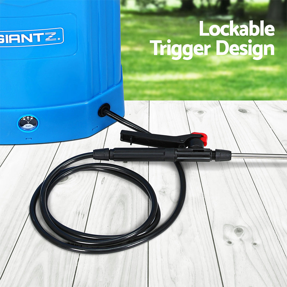 Giantz 16L Electric Backpack Weed Sprayer Blue
