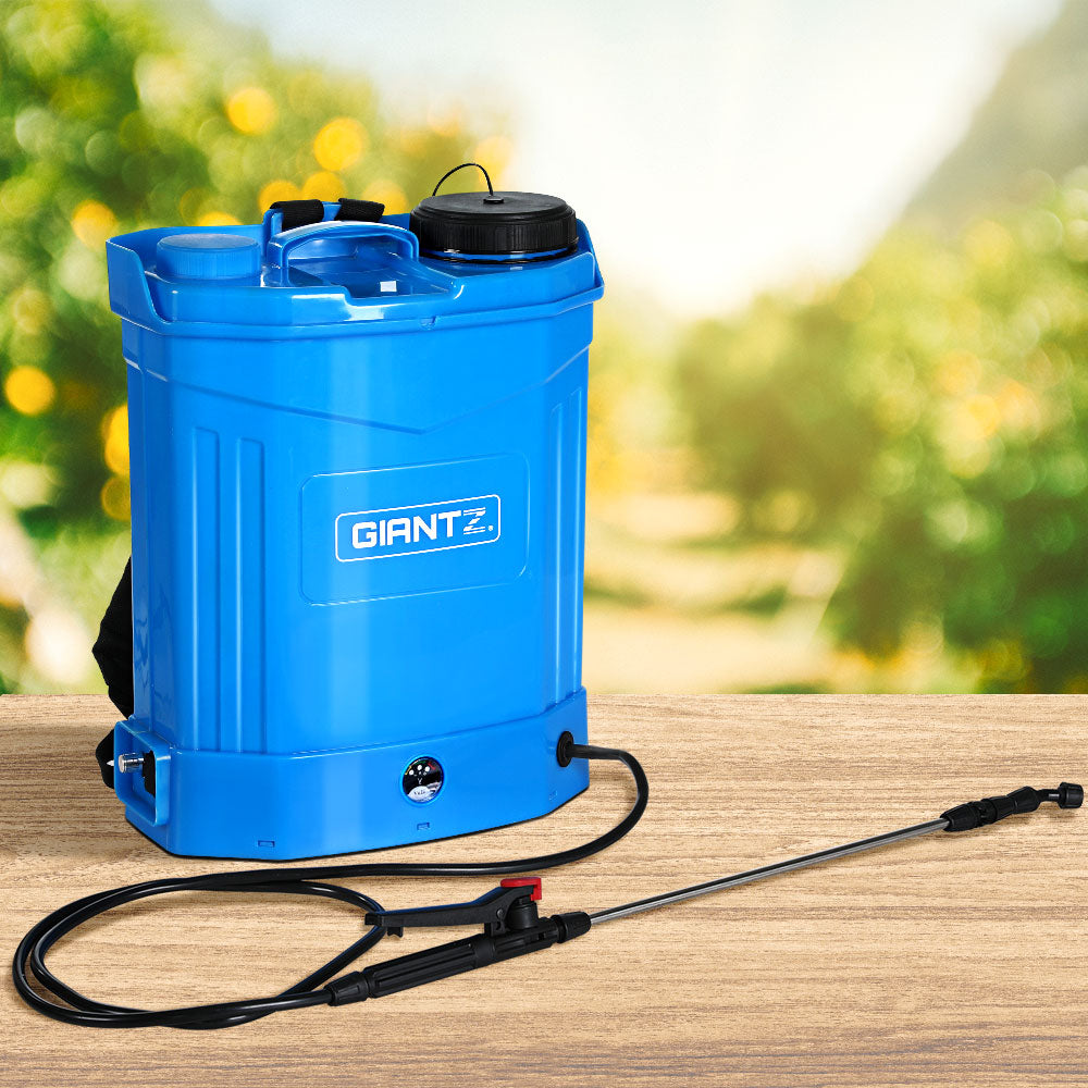 Giantz 16L Electric Backpack Weed Sprayer Blue