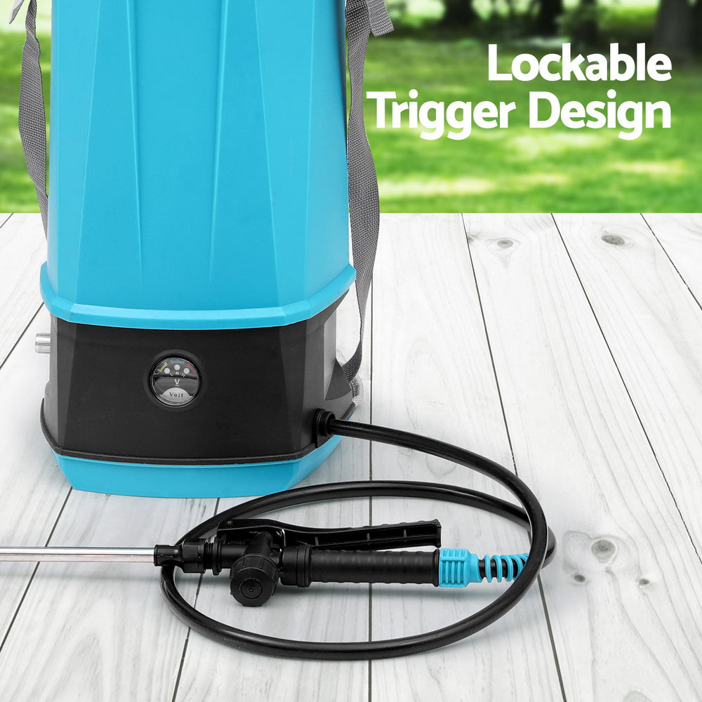 Giantz 8L Electric Weed Sprayer Blue Shoulder Pesticide
